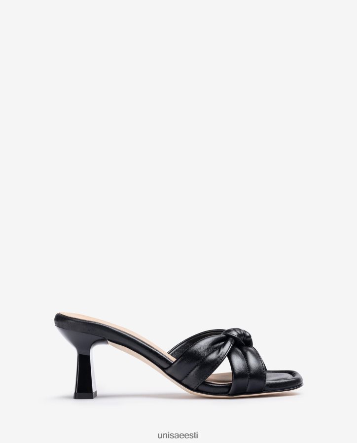 Unisa 88PPB4307 sõlmitud rihmaga sandaal naised must