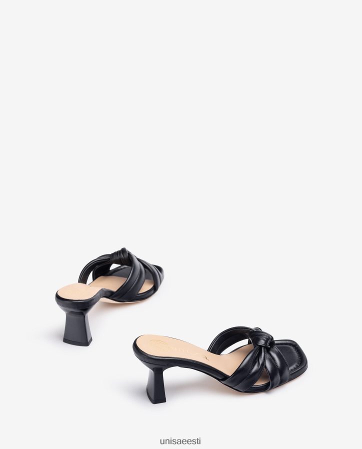 Unisa 88PPB4307 sõlmitud rihmaga sandaal naised must