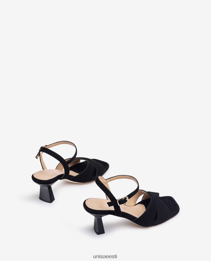 Unisa 88PPB4312 rihmaga sandaal naised must