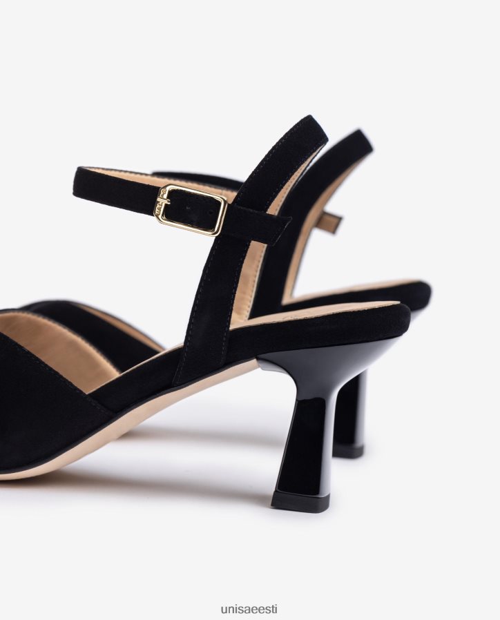 Unisa 88PPB4312 rihmaga sandaal naised must