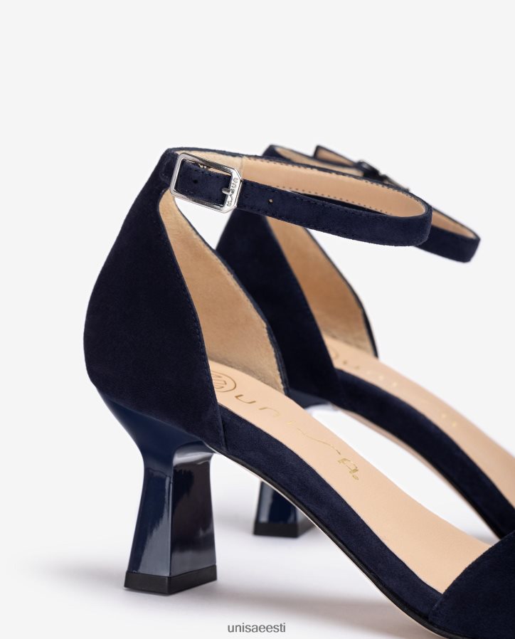 Unisa 88PPB4364 geomeetrilise kontsaga seemisnahast sandaal naised sinine