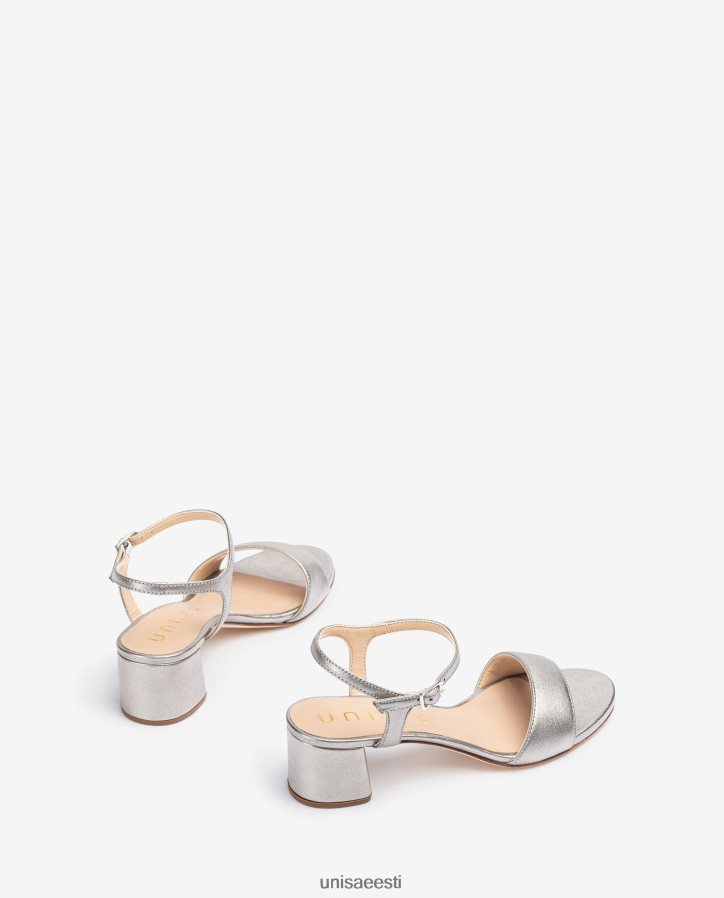 Unisa 88PPB4368 laia kontsaga metallist efektiga nahast sandaalid naised graatsiline