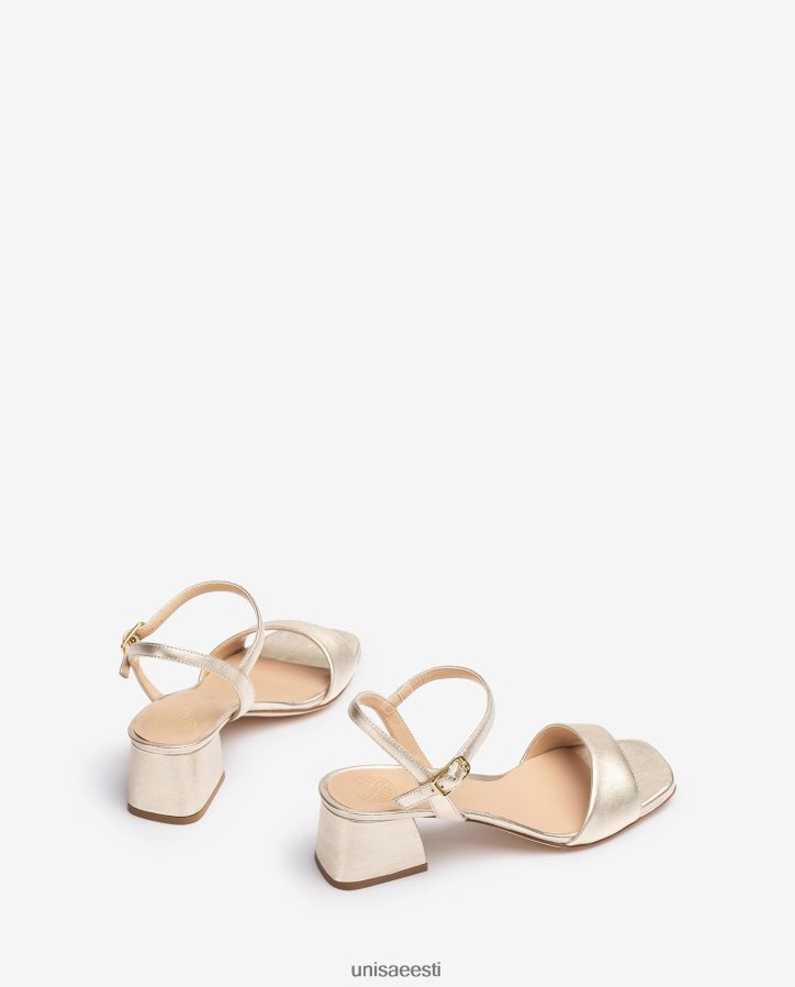 Unisa 88PPB437 laia kontsaga sandaalid naised kullast