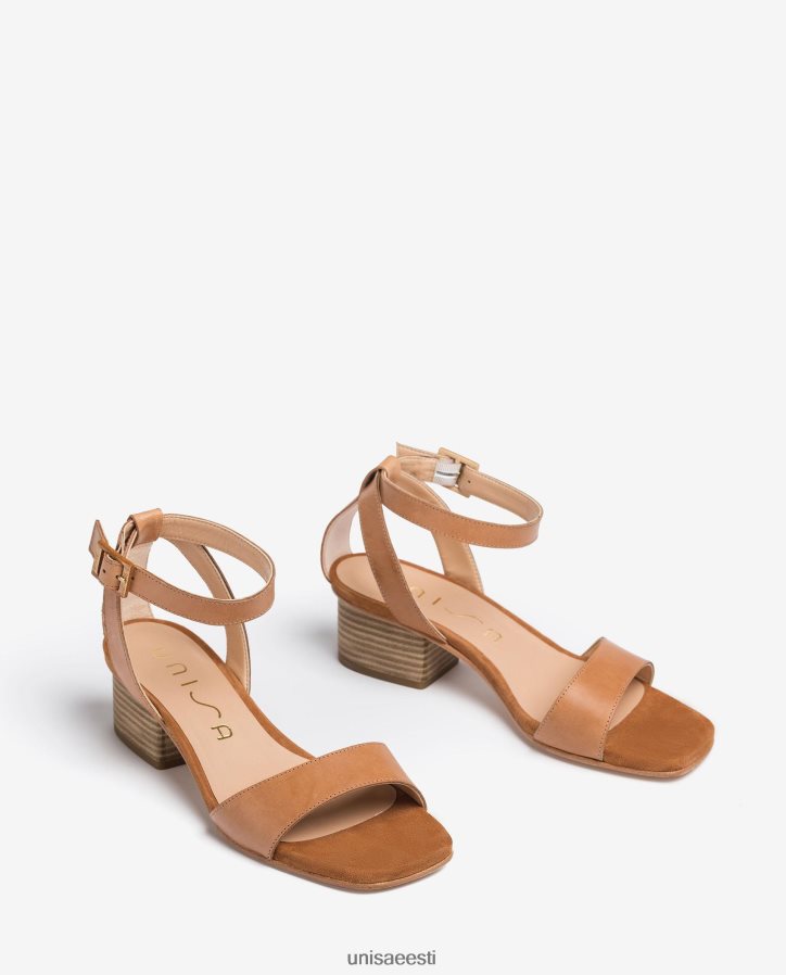 Unisa 88PPB4380 laia kontsaga sandaalid naised pruun