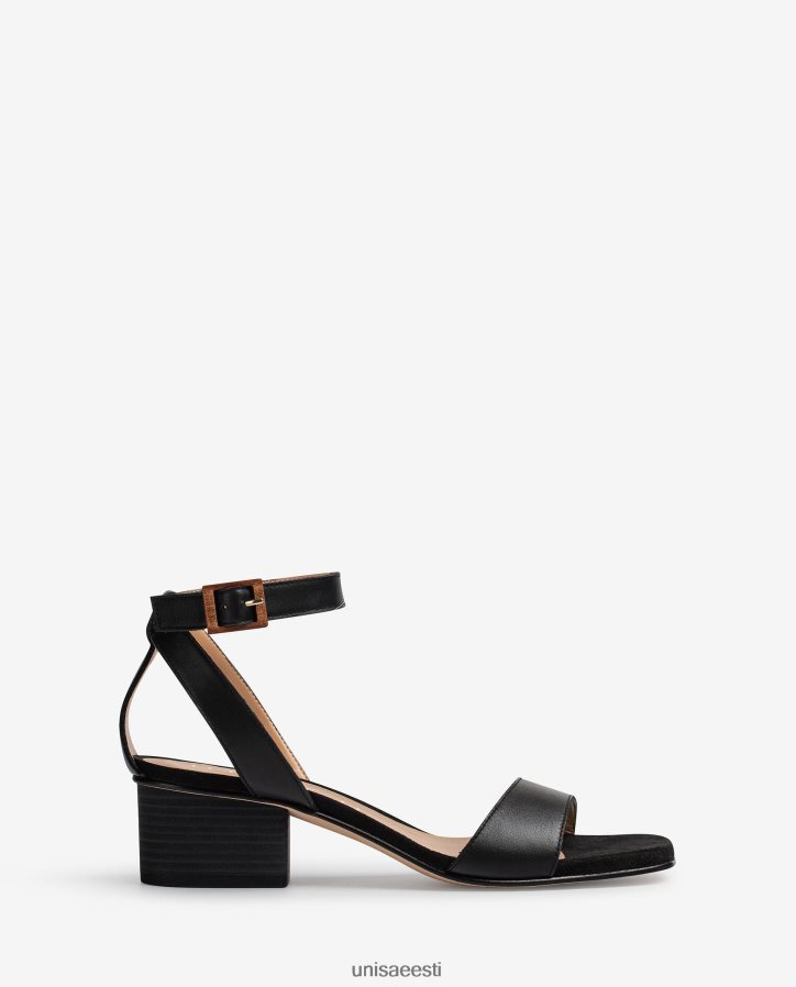 Unisa 88PPB4381 laia kontsaga sandaalid naised must
