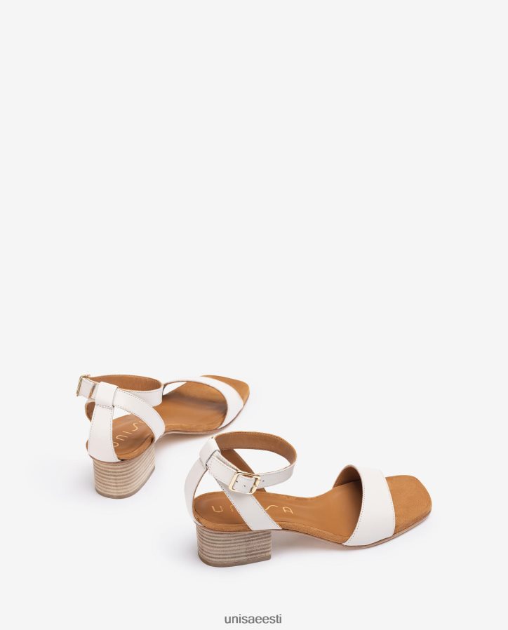 Unisa 88PPB4382 laia kontsaga sandaalid naised valge