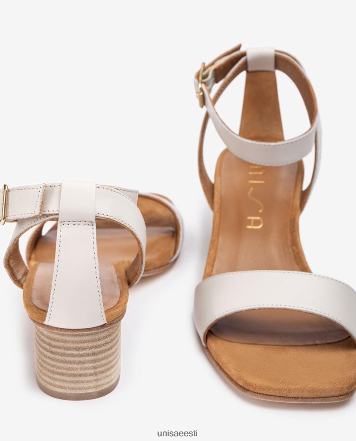 Unisa 88PPB4382 laia kontsaga sandaalid naised valge
