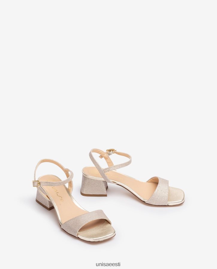 Unisa 88PPB438 laia kontsaga sandaalid naised kullast