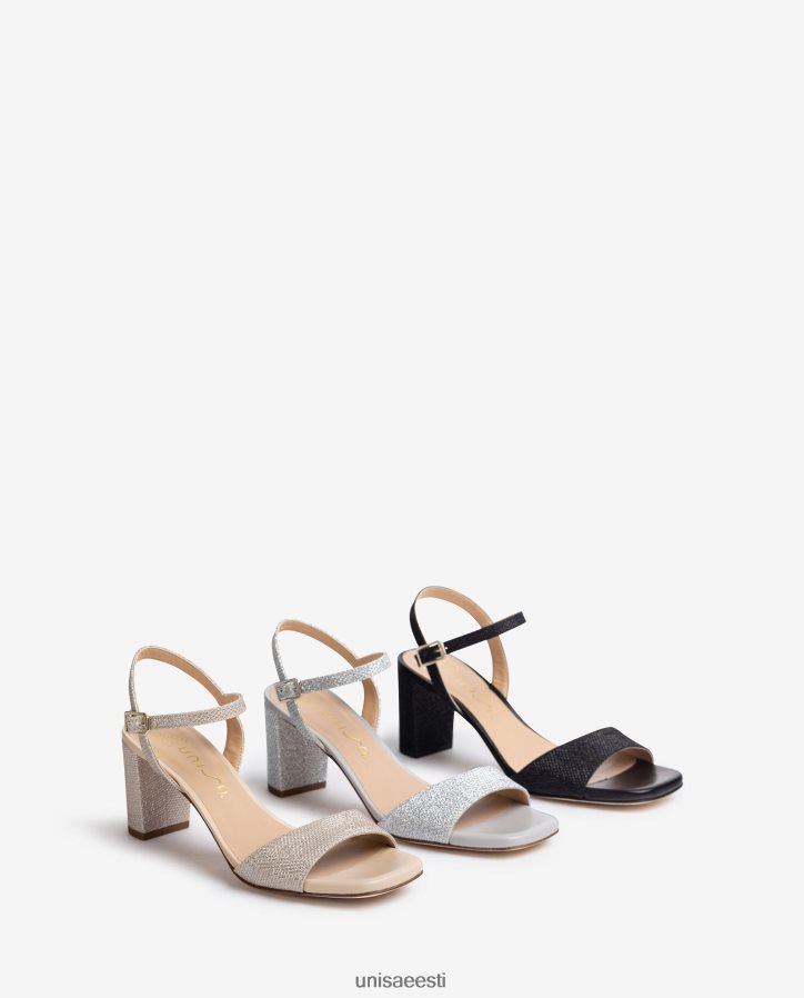 Unisa 88PPB4392 kandilise varbaga sandaalid naised must
