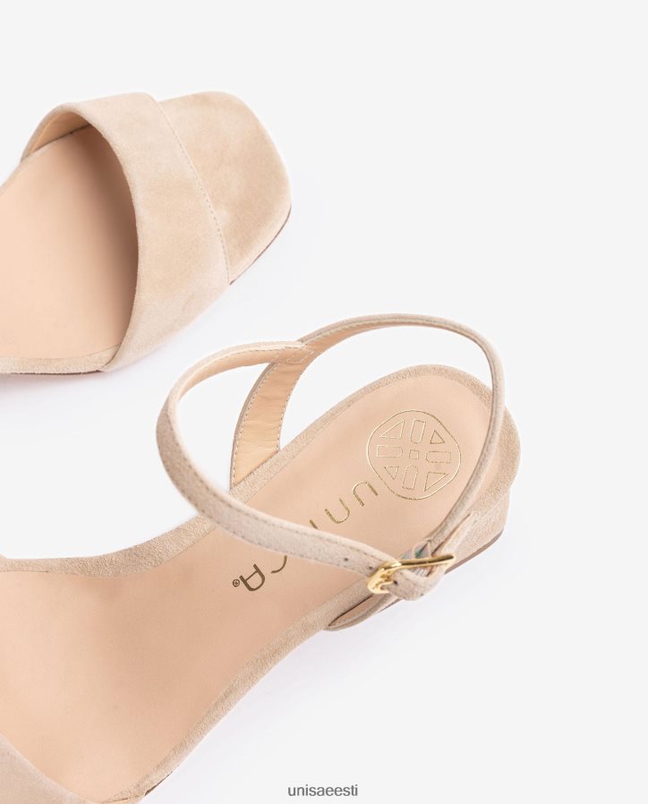 Unisa 88PPB439 laia kontsaga sandaalid naised beež