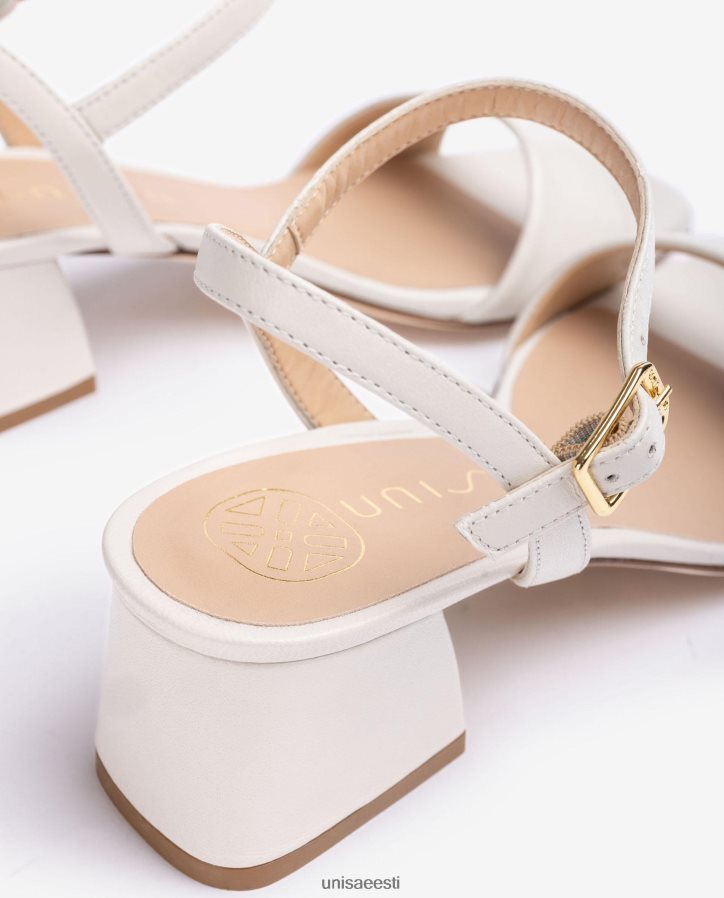 Unisa 88PPB440 laia kontsaga sandaalid naised valge