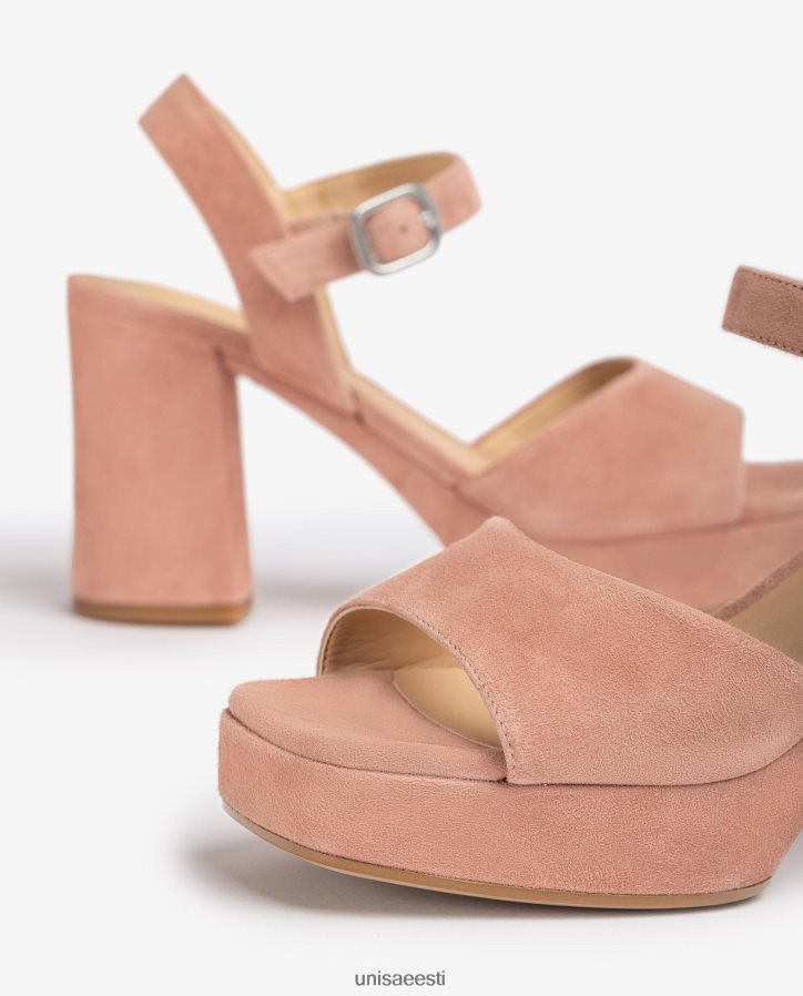 Unisa 88PPB4412 laia kontsaga seemisnahast sandaal naised roosa