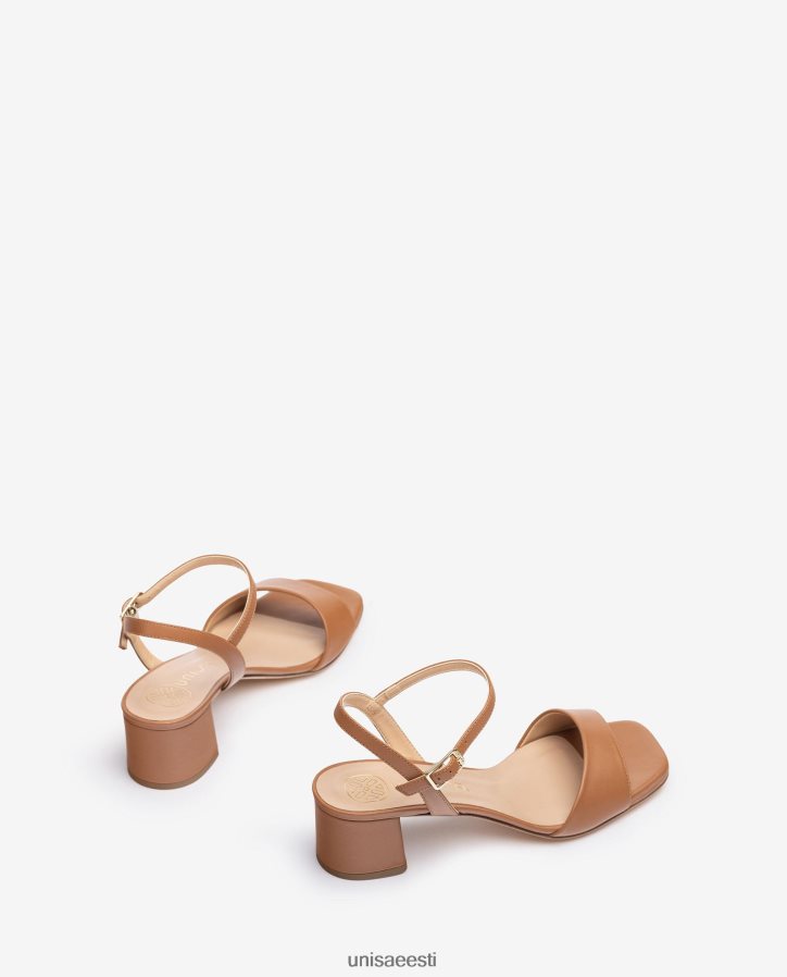 Unisa 88PPB4433 laia kontsaga sandaalid naised pruun