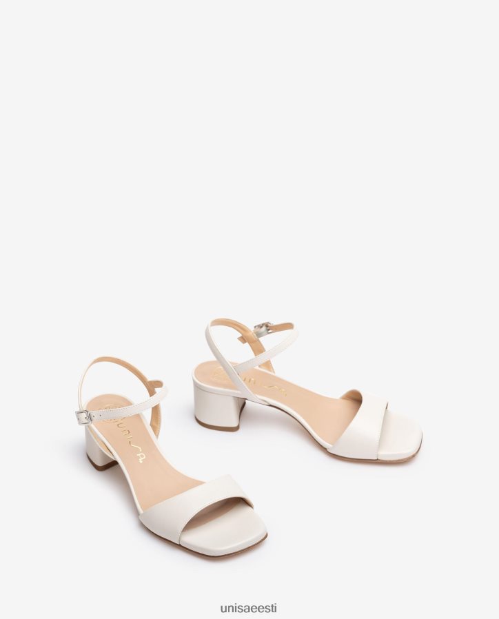 Unisa 88PPB4434 laia kontsaga sandaalid naised valge