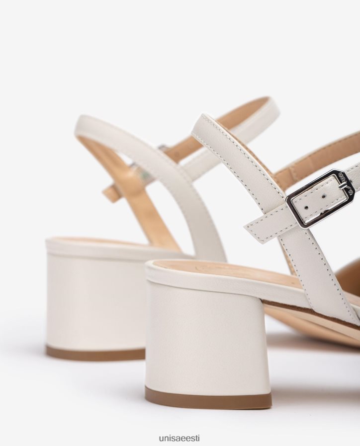 Unisa 88PPB4434 laia kontsaga sandaalid naised valge