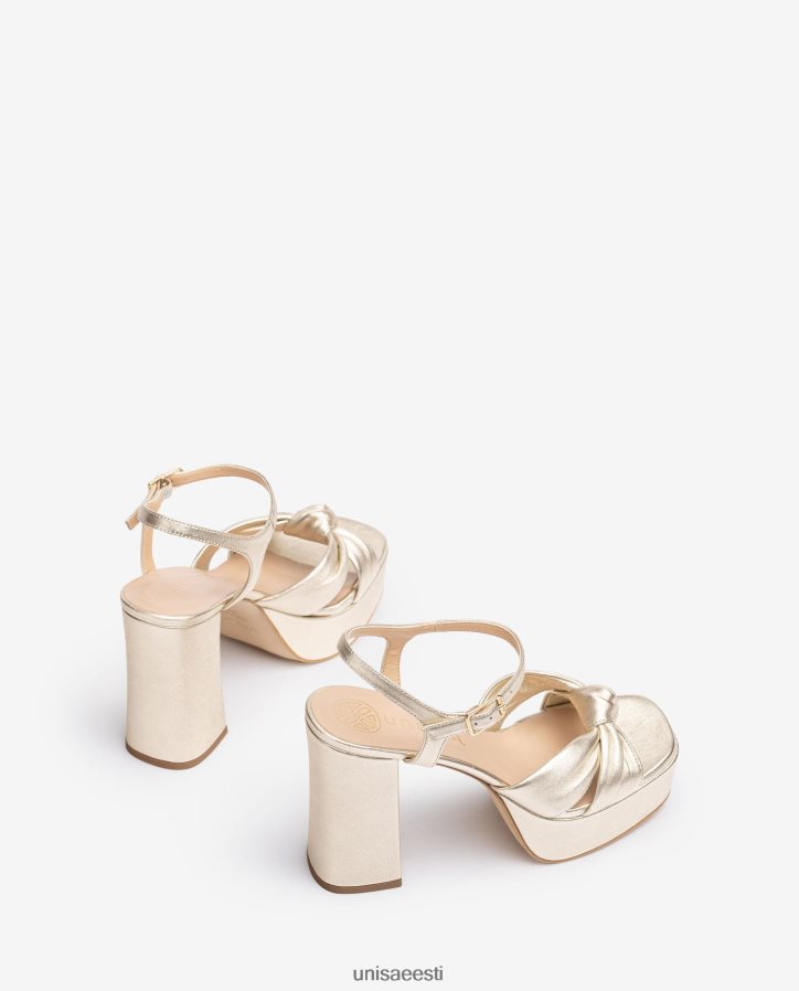 Unisa 88PPB450 kandilise varbaga sandaal ees sõlmega naised kullast