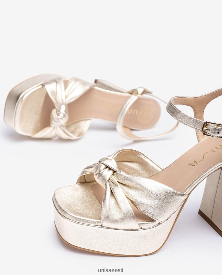 Unisa 88PPB450 kandilise varbaga sandaal ees sõlmega naised kullast
