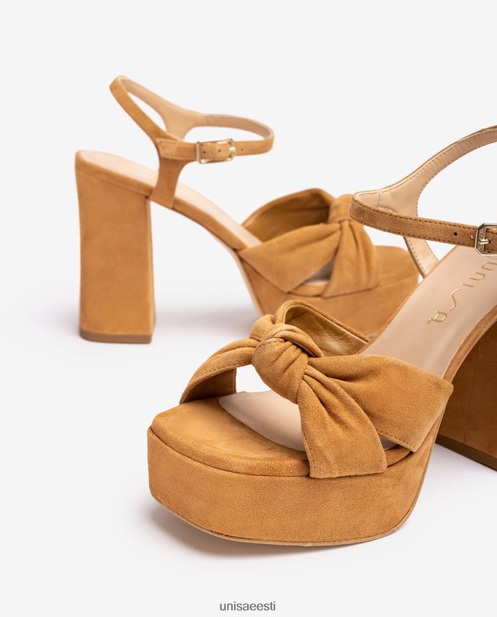 Unisa 88PPB451 kandilise varbaga sandaal ees sõlmega naised pruun