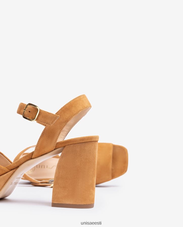 Unisa 88PPB466 laia kontsaga seemisnahast sandaal naised pruun