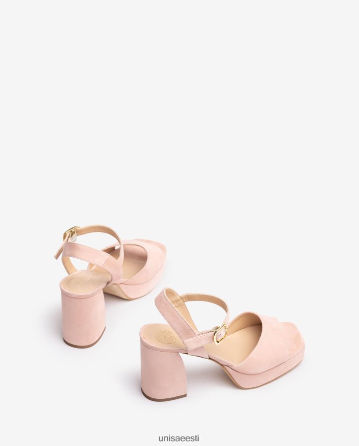 Unisa 88PPB46 laia kontsaga seemisnahast sandaal naised roosa