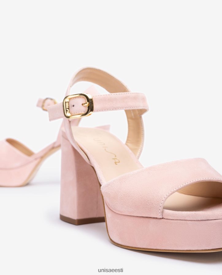Unisa 88PPB46 laia kontsaga seemisnahast sandaal naised roosa