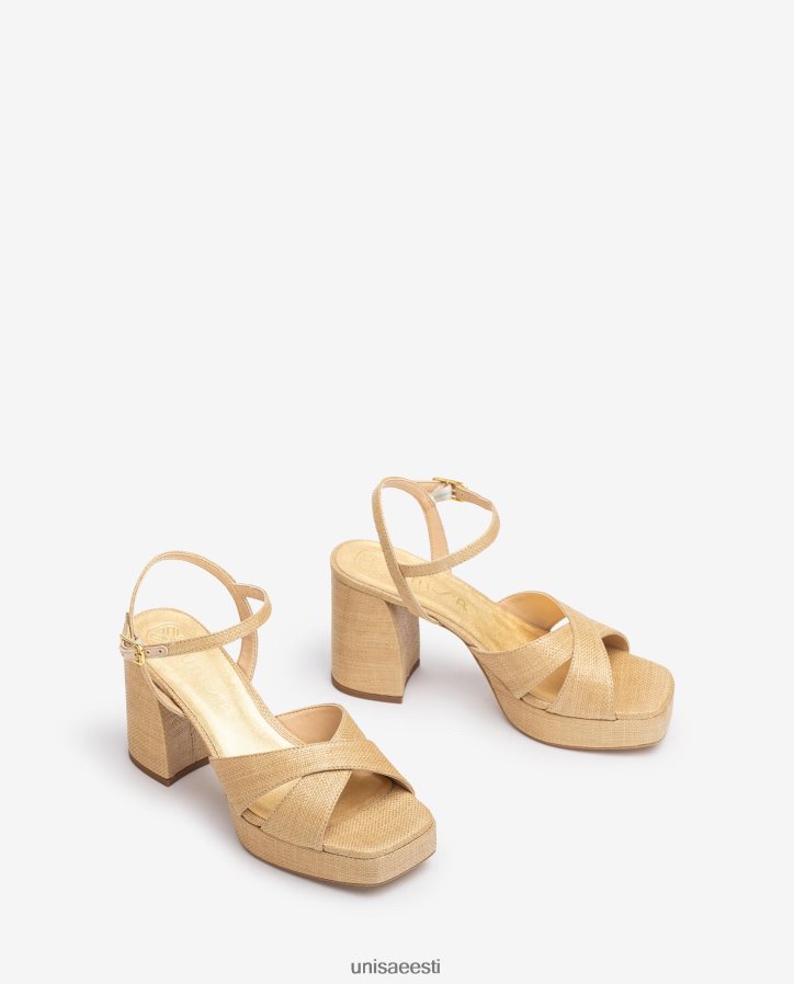 Unisa 88PPB470 laia kontsaga sandaalid naised pruun