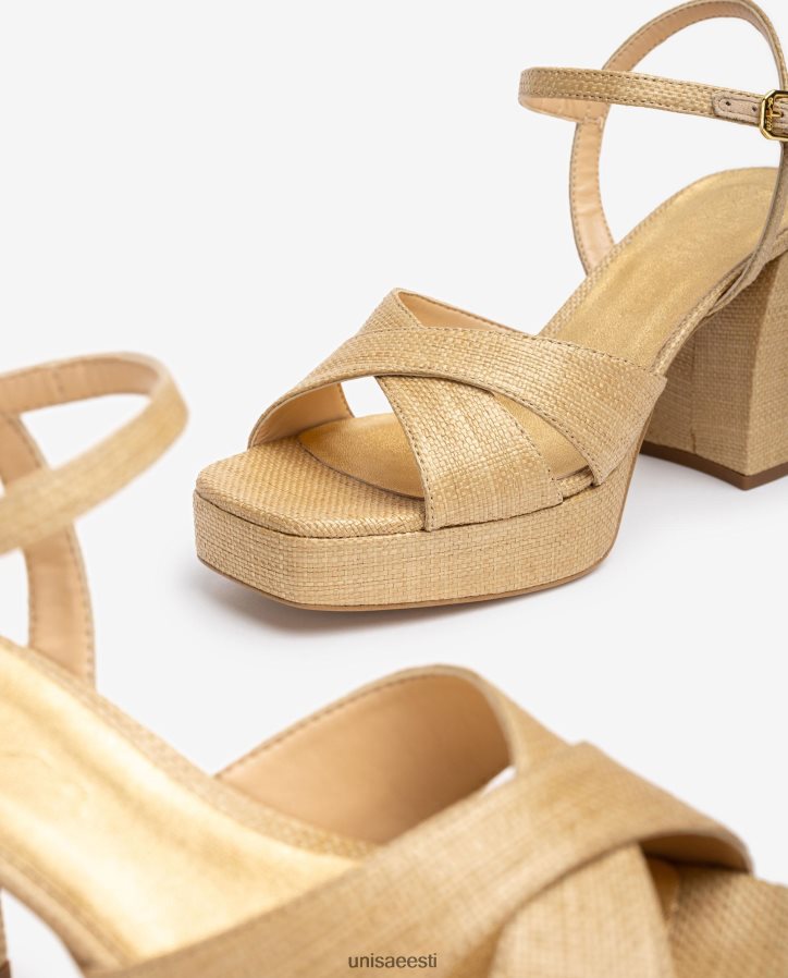 Unisa 88PPB470 laia kontsaga sandaalid naised pruun