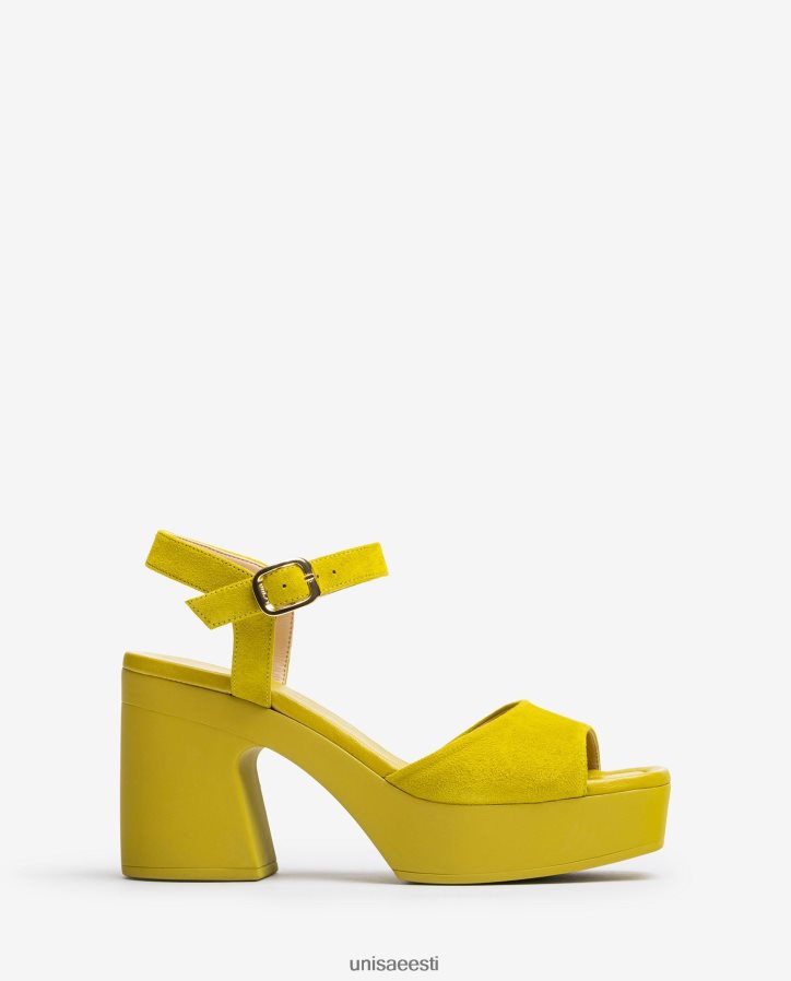 Unisa 88PPB485 sobiva plokk-kontsaga sandaal naised roheline
