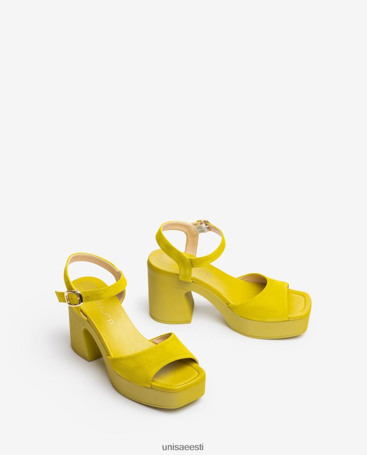 Unisa 88PPB485 sobiva plokk-kontsaga sandaal naised roheline