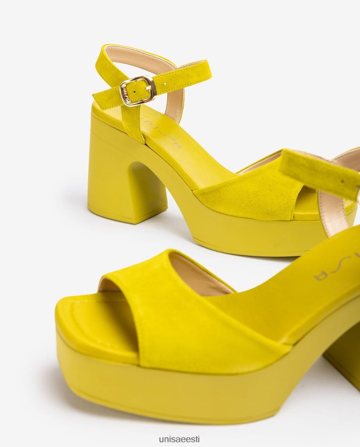 Unisa 88PPB485 sobiva plokk-kontsaga sandaal naised roheline