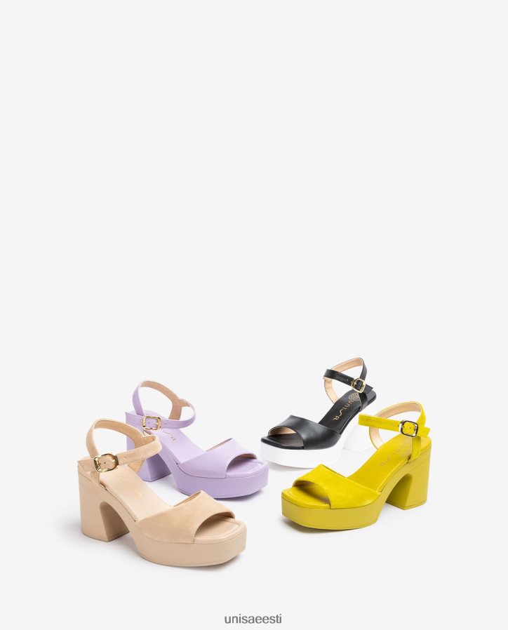 Unisa 88PPB485 sobiva plokk-kontsaga sandaal naised roheline