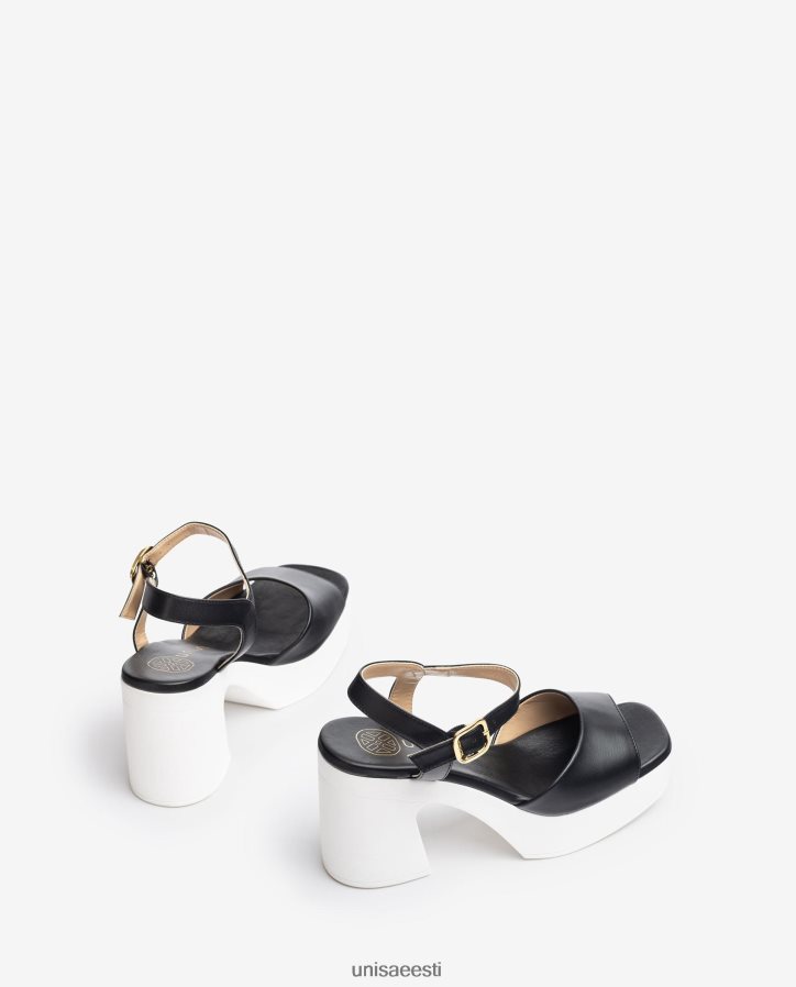 Unisa 88PPB487 plokkkontsaga sandaal naised must