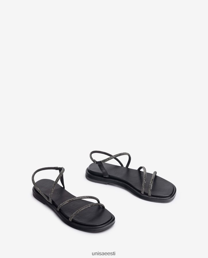 Unisa 88PPB425 lamedad sandaalid litritega naised must