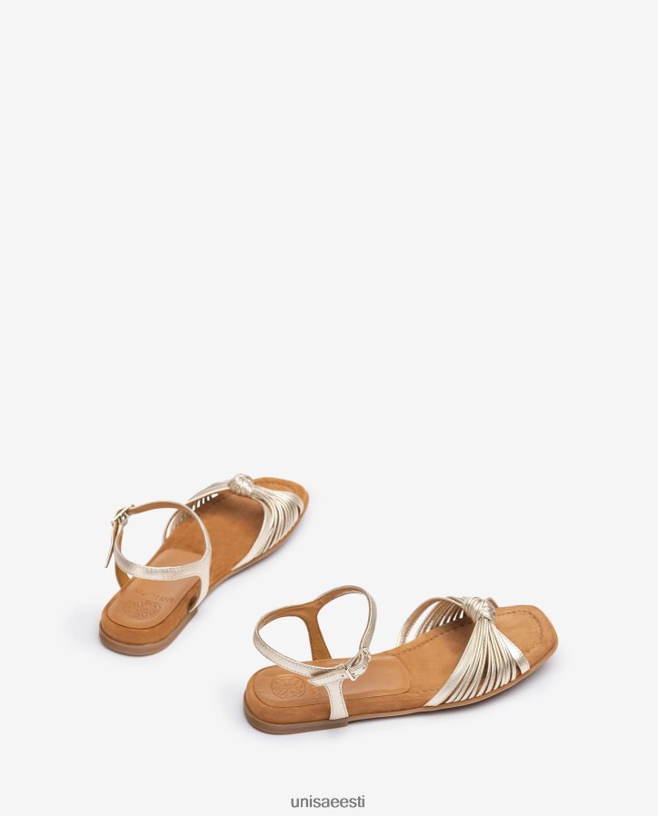 Unisa 88PPB4328 lame metallviimistlusega mitme rihmaga sandaal naised kullast