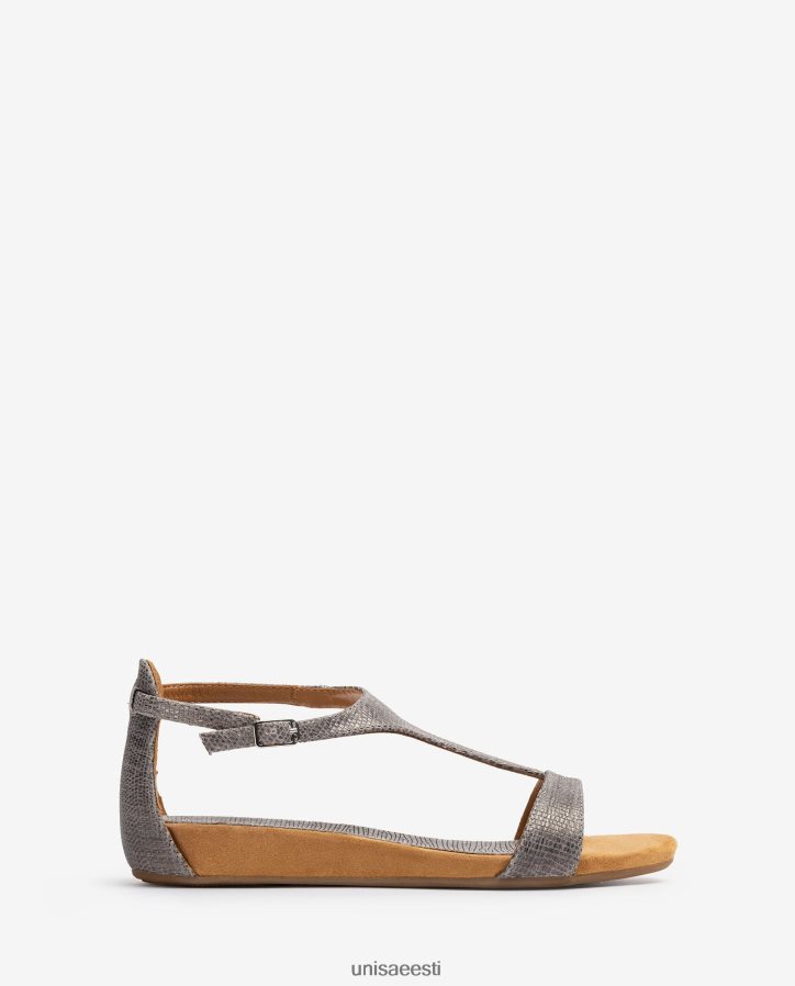 Unisa 88PPB4387 metallist efektiga nahast sandaalid koos jalarihmaga naised graatsiline