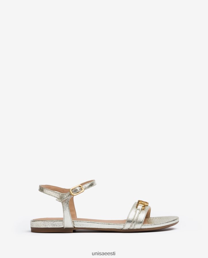 Unisa 88PPB4421 läikivast efektiga nahast lamedad sandaalid naised mood
