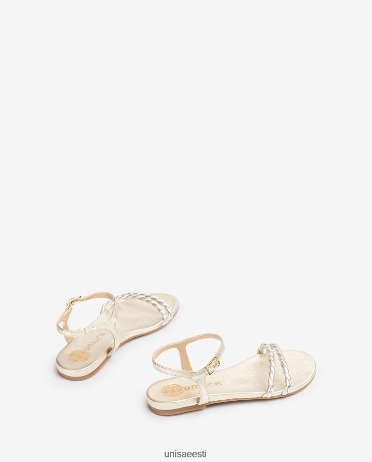 Unisa 88PPB442 spiraalsete rihmadega sandaal naised kullast