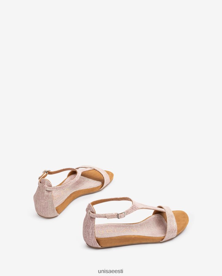 Unisa 88PPB4447 metallist efektiga nahast sandaalid koos jalarihmaga naised graatsiline