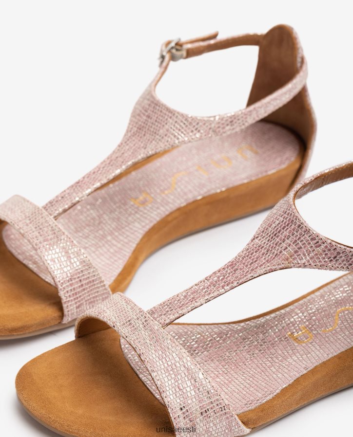Unisa 88PPB4447 metallist efektiga nahast sandaalid koos jalarihmaga naised graatsiline