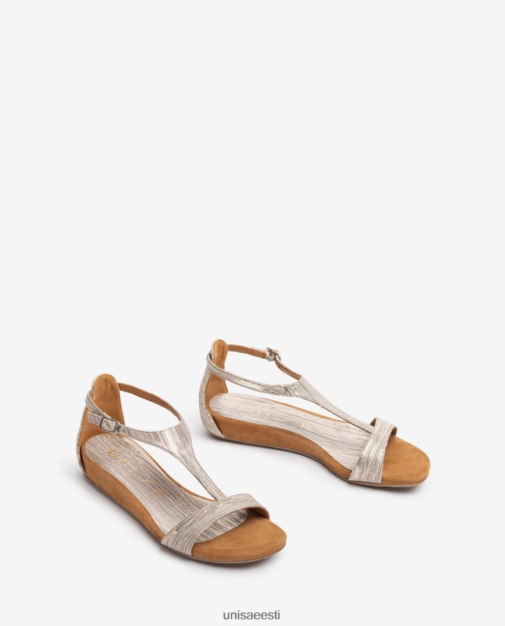 Unisa 88PPB4450 metallist efektiga nahast sandaalid koos jalarihmaga naised mood