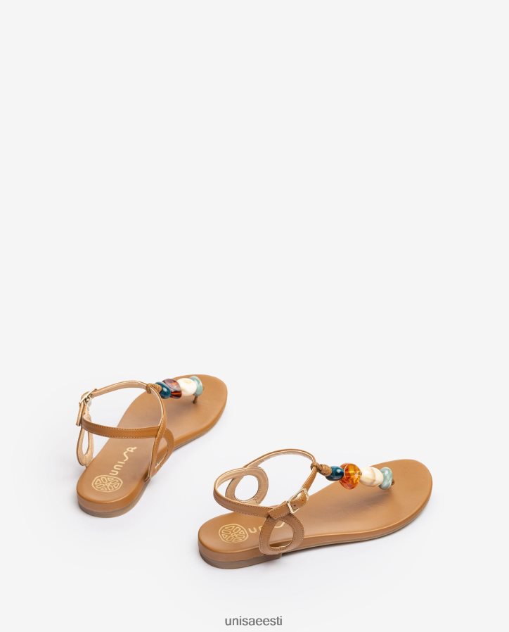 Unisa 88PPB446 varbapostiga sandaal kaunistusega naised pruun