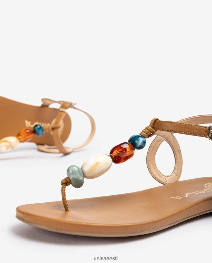 Unisa 88PPB446 varbapostiga sandaal kaunistusega naised pruun