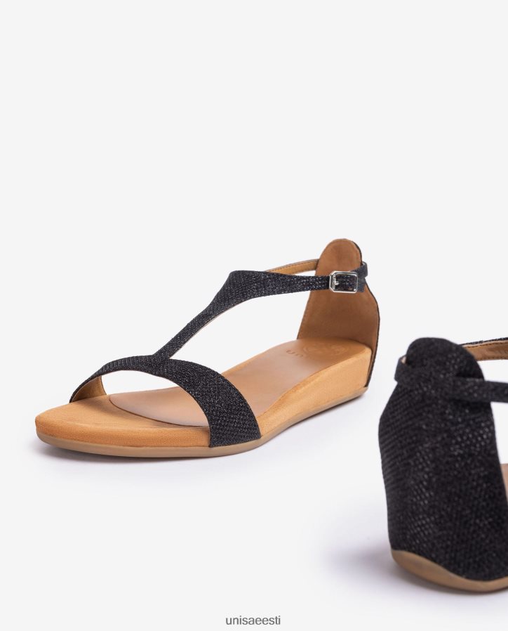 Unisa 88PPB473 sandaal rihmaga üle jalalaba naised must