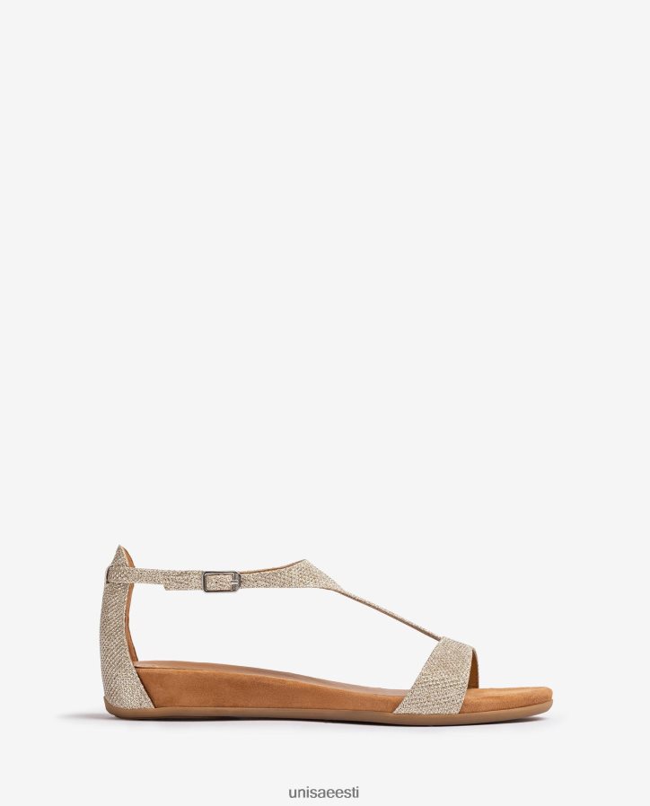 Unisa 88PPB474 sandaal rihmaga üle jalalaba naised kullast