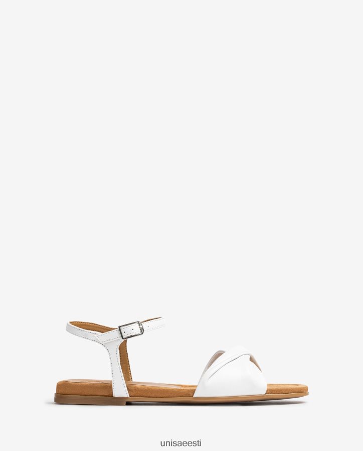 Unisa 88PPB479 tepitud vampiga sandaal naised valge