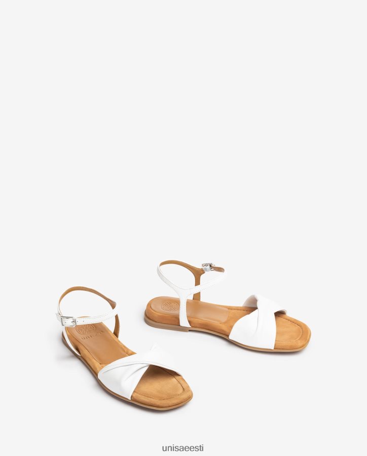 Unisa 88PPB479 tepitud vampiga sandaal naised valge