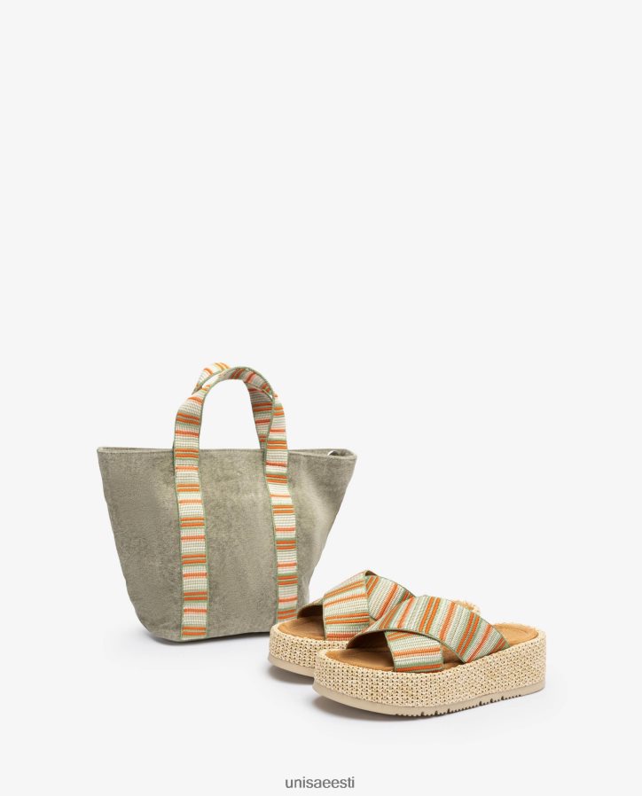 Unisa 88PPB4803 rihmaga sandaal naised roheline