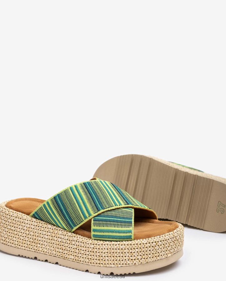 Unisa 88PPB4804 rihmaga sandaal naised roheline