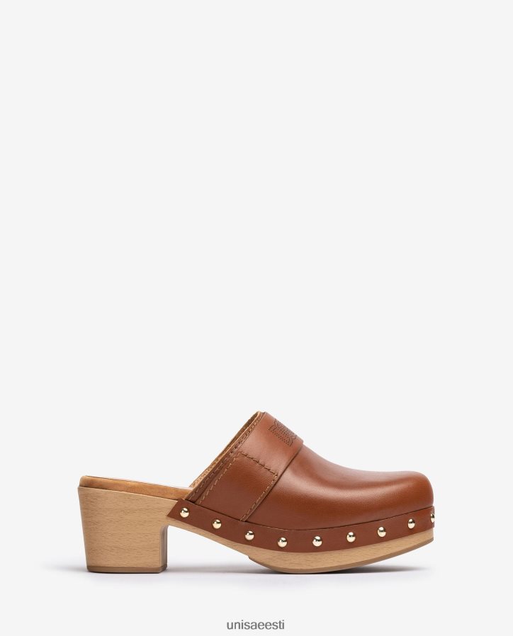 Unisa 88PPB4807 nahast valmistatud puukingad naised pruun