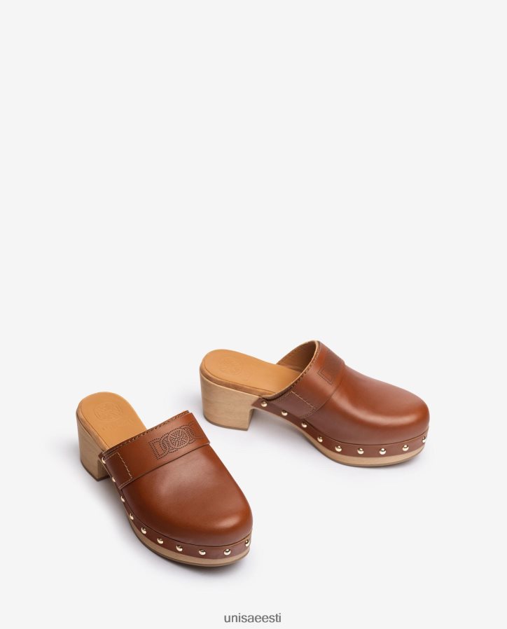 Unisa 88PPB4807 nahast valmistatud puukingad naised pruun